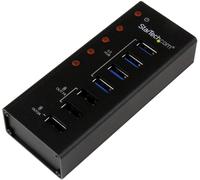 STARTECH 4 Porta USB 3.0 Hub 3x Ricarica Montabile Alla Parete Rete Alimentato