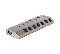 STARTECH 7-Port Self-Powered Usb-C Hub Con Individual On/Off Interruttori, USB