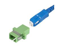 StarTech Accoppiatore SC-SC per Fibra Ottica 10 pezzi, OS2 Monomodale, Adattatore Simplex con Flangia SC/APC