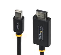 StarTech avo Adattatore Mini DisplayPort a HDMI 2 m, 4K 60Hz con HBR3/HDCP 2.3/DPCP, Cavo MDP a HDMI 2.0, Convertitore Video Attivo