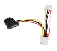 StarTech Adattatore Alimentazione SATA a LP4 con 2 LP4 Nero (LP4SATAFM2L)