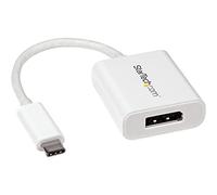 StarTech Adattatore Compatto USB-C a DisplayPort 1.4 8K 30Hz 4K 60Hz Bianco | Supporta DisplayPort 1.4, Ideale per Laptop e Postazioni di Lavoro