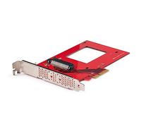 StarTech.com Scheda adattatore da U.3 a PCIe, adattatore PCIe 4.0 x4 per SSD U.3 NVMe da 2,5, scheda aggiuntiva PCI Express SFF