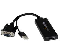STARTECH Adattatore da VGA a HDMI con Audio USB e Alimentazione, 1080p