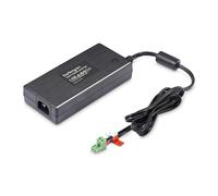 StarTech.com Adattatore di alimentazione DC universale 160W (24V/6.6A), Cavo da 1,2 m a 2 fili, Morsettiera a 2/3 pin, Alimentazione esterna 100-240V AC/CC per hub USB industriali (160W-POWER-ADAPTER)