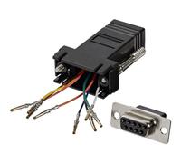 StarTech Adattatore Modulare Seriale da DB9 a RJ45 F/F (GC98FF) | Converte una Connessione Seriale DB9 in RJ45, Cablaggio Modulare, Terminazione di Rete