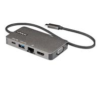 StarTech.com Adattatore multiporta USB-C a HDMI 4K 30 Hz o VGA 1080p - Convertitore USB C con HUB USB a 3 porte e 100W Power De