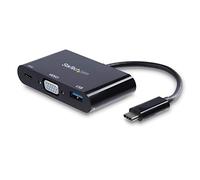 StarTech Adattatore Multiporta USB-C a VGA con USB-A 3.0 e Power Delivery | Dongle USB-C compatto, Ricarica pass-through, Plug and play