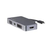 STARTECH Adattatore Multiporta Video USB-C 4 in 1 4K 60Hz Grigio Siderale