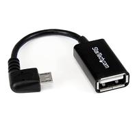 StarTech Adattatore OTG Micro-USB a USB-A Angolo Destro, Nero (UUSBOTGRA)