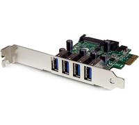 StarTech.com Adattatore scheda controller PCI Express PCIe SuperSpeed USB 3.0 a 4 porte con UASP - Alimentazione SATA ( PEXUSB3S4V )