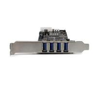 Startech Pcie 4 Port Usb 3.0 Sata Molex Uasp One Size Black / Silver