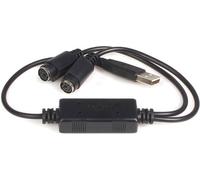 STARTECH adattatore USB connettore PS/2 maschio/femmina 0,435 m nero