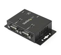StarTech Adattatore USB a Seriale 2 Porte DB9 Parete e DIN (ICUSB2322I) | Clip per Guida DIN, Interfaccia COM, Ideale per Automazione Industriale