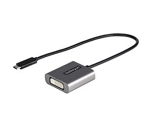 StarTech Adattatore USB-C a DVI-D 1920x1200 Cavo 30cm (CDP2DVIEC) | Compatibile con Thunderbolt 3, Ideale per Monitor e Display DVI-D, Design Portatile