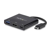 StarTech Adattatore USB-C a HDMI 4K 30Hz, 60W Power Delivery, USB-A 3.0 | Porta USB-A, Adattatore da Viaggio, Ricarica USB PD