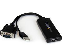 StarTech.com Adattatore Convertitore VGA a HDMI con Audio via USB - Cavo Convertitore Portatile VGA a HDMI - 1080p