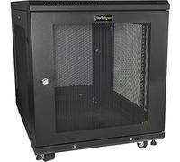 StarTech Armadio Rack 12U 19 Chiuso 4 Montanti con Ripiano, 75cm, 450kg | Ideale per Data Center e Sale Server, Elevata Portata di Carico, Salvaspazio