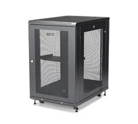 Armadio rack StarTech RK1833BKM con serratura 18U nero ruote gestione cavi 450 kg
