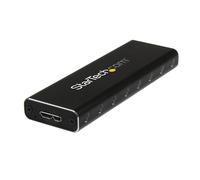 StarTech Box Esterno SSD M.2 NGFF SATA USB 3.0 5Gbps UASP Alluminio Nero | Solo per SSD M.2 SATA, Non Compatibile con NVMe/AHCI, Trasferimenti Dati Rapidi