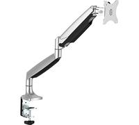 StarTech Braccio Articolato Monitor Scrivania 32" 9Kg Argento (ARMPIVOTHD) | Supporto Multidirezionale, Morsetto a C o Passacavo, Compatibile VESA