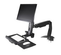 StarTech Braccio Monitor Sit-Stand per 27", Articolato (ARMSTSCP1) | Compatibile con supporto VESA, Ergonomico per scrivania