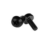 StarTech CABSCRWSM62B Viti Di Fissaggio M6 x 12mm Confezione Da 100 Pezzi Nero