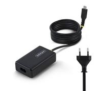 StarTech Caricatore USB-C da 65W per Laptop con Cavo USB-C Integrato da 1,5 m, Alimentatore per Dell, XPS, HP ProBook, MacBook Pro, Microsoft Surface Pro