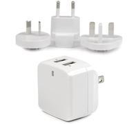 StarTech Caricatore USB da Parete 2 Porte, 17W/3,4A, da Viaggio, Bianco