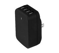 StarTech Caricatore USB da Parete 4 Porte, 34W/6,8A, da Viaggio, Nero | Alta Potenza, Ideale per Smartphone e Tablet, Adattatore Universale
