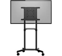 StarTech.com Carrello porta TV con ruote - Supporto TV portatile per schermi VESA da 37-70" (70 kg) - Supporto TV con ripiano e scomparto di appoggio