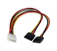 STARTECH Cavo Adattatore LP4 a Y 2 x SATA 30 cm con Connettore Maschio