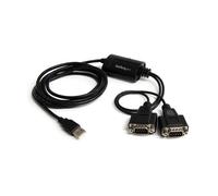 STARTECH Cavo adattatore RS-232 USB 2 porte Maschio/Maschio 2,133m