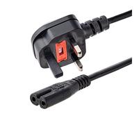 StarTech.com Cavo di Alimentazione per Notebook da 1,8 m; Cavo Elettrico da BS1363 UK a C7 2,5A-250V, 18AWG, Cavo Alimentazione AC di Ricambio per Stampante, Alimentatori, Certificato UL (PXTNB2SUK6)