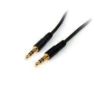StarTech.com Cavo audio da 3,5 mm da 4,6 m, Cavo audio sottile Jack 3.5 mm, Connettori placcati in oro, Cavo ausiliario Mini-jack Maschio/Maschio, Cavo Aux Jack 3.5 (MU15MMS)