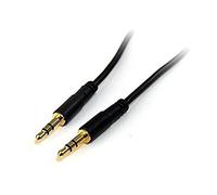 StarTech.com Cavo audio stereo da 3,5 mm sottile da 1,8 m - M/M - Cavo audio da 3,5 mm (da maschio a maschio) per smartphone, tablet o lettore MP3 (MU6MMS)