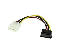 STARTECH Cavo Connettore Molex SATA 4-pin 15 cm Multicolore