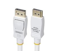 StarTech Cavo DisplayPort 1.2 da 1,8m, 4K 60Hz, 21,6Gbps, DP a DP, Bianco | Ideale per Monitor e Postazioni di Lavoro