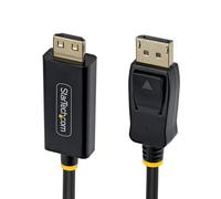 StarTech Cavo Adattatore DisplayPort a HDMI da 1 m con Connettori a Presa Rinforzata, 4K 60Hz, HDR, Convertitore Unidirezionale DP a HDMI per Lenovo, Dell, HP