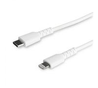 StarTech Cavo USB-C a Lightning RUSBCLTMM2MW – 2 m Bianco, Fibra aramidica, MFi