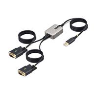 STARTECH Cavo e adattatore .com Cavo da USB a seriale a 2 porte da 4m, Viti/dadi