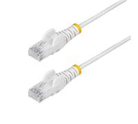 StarTech.com Cavo Ethernet CAT6 Bianco da 25cm; Patch UTP PoE 100W, Plug RJ45 Antigroviglio, Cavo Lan Slim in Rame Puro 28AWG