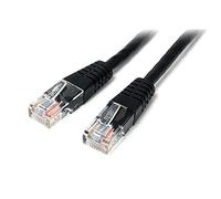 StarTech Cavo Ethernet Cat5e Antigroviglio 15m, Poe, Nero (M45PAT15MBK) | Cavo Patch Modellato, Connettore RJ45 UTP