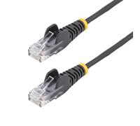 StarTech Cavo Ethernet CAT6 N6PAT15MBKS – Slim UTP 15 m Nero, RJ45 Antigroviglio 28AWG