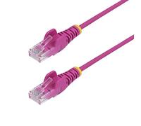 StarTech.com Cavo Ethernet CAT6 Rosa da 50 cm; Patch UTP con Plug RJ45 Antigroviglio, Cavo Lan Slim in Rame Puro 28AWG