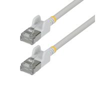 StarTech Cavo Ethernet Cat6A Ultra Slim Bianco 50cm, Snagless, FTP, Rame Puro, Cavo di Rete Patch RJ45 Ultra Sottile 34 AWG, Testati Singolarmente