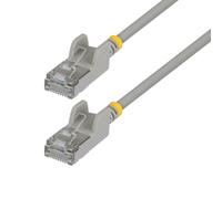 StarTech Cavo Ethernet Cat6A Ultra Slim Grigio 2m, Snagless, FTP, Rame Puro, Cavo di Rete Patch RJ45 Ultra Sottile 34 AWG, Testati Singolarmente