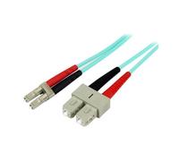 STARTECH Cavo Fibra Ottica Multimodale 10 Gb LC-SC 2 m Turchese
