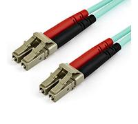StarTech.com Cavo in fibra ottica multimodale da LC/UPC a LC/UPC OM4 da 15 m - Fibra LOMMF/VCSEL Zipcord da 50/125 µm, Reti 10