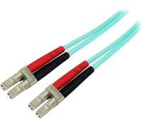 StarTech Cavo Fibra Ottica Multimodale OM4 1m LC/LC Turchese (450FBLCLC1) | Fibra LOMMF/VCSEL 50/125µm, Bassa Perdita di Inserzione, Cavo Patch LSZH, Connettori UPC